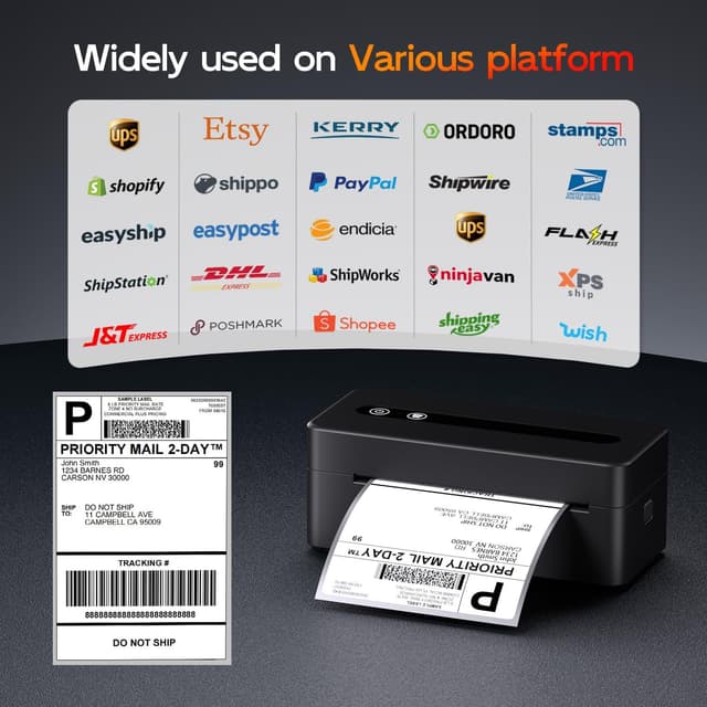 Detalle 1 de TATTMUSE 4x6 Thermal Label Printer 72ppm