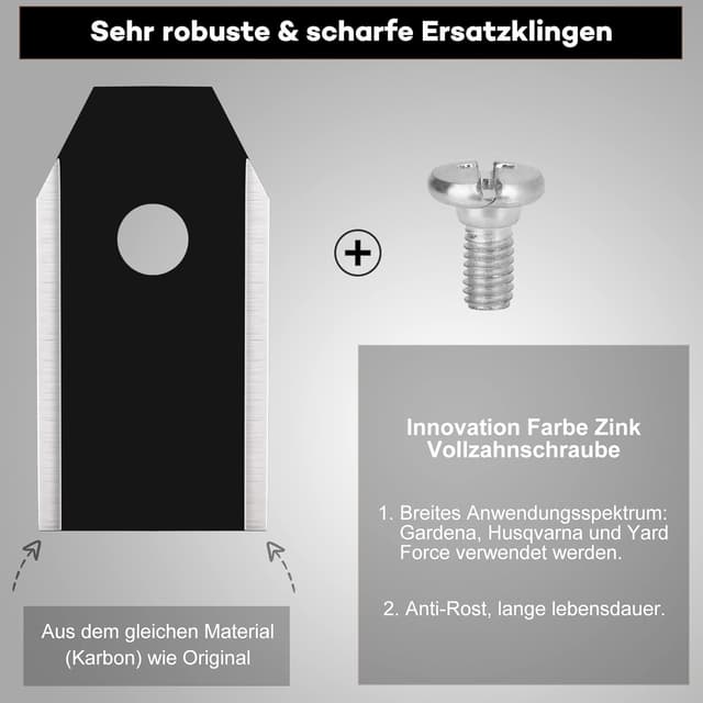 Detalle 2 de Titan Messer Klingen Set 30 Stück