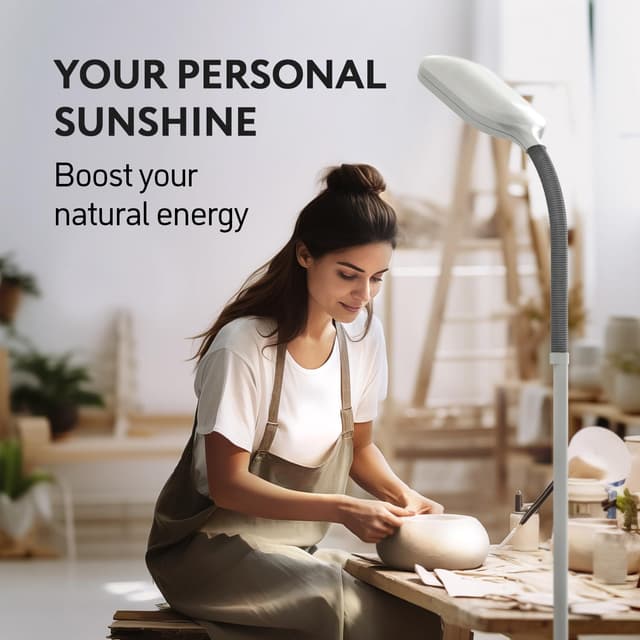 Thumbnail 3 de Kenley Daylight Lamp reading floor lamp