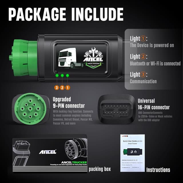 Thumbnail 6 de ANCEL HD100 Truck Scanner Bluetooth DPF