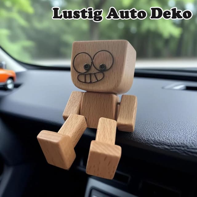 Thumbnail 4 de Wackelfigur Auto Holzfiguren