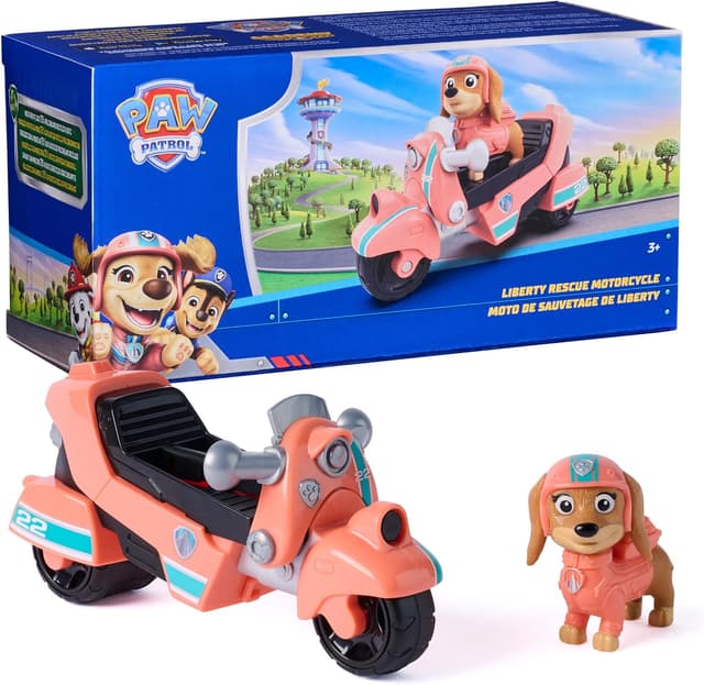 Detalle de Paw Patrol Liberty Rescue Motorcycle toy bike
