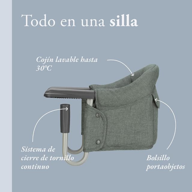 Detalle 2 de Inglesina Fast Asiento Plegable Infantil 🧒 Verde Oscuro