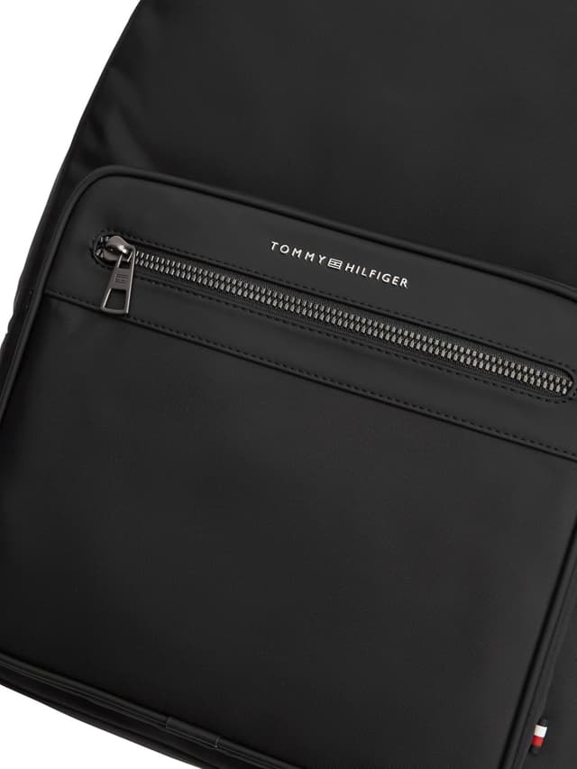 Detalle de Tommy Hilfiger Th Repreve Backpack AM0AM14148 : sac à dos homme noir (taille unique)