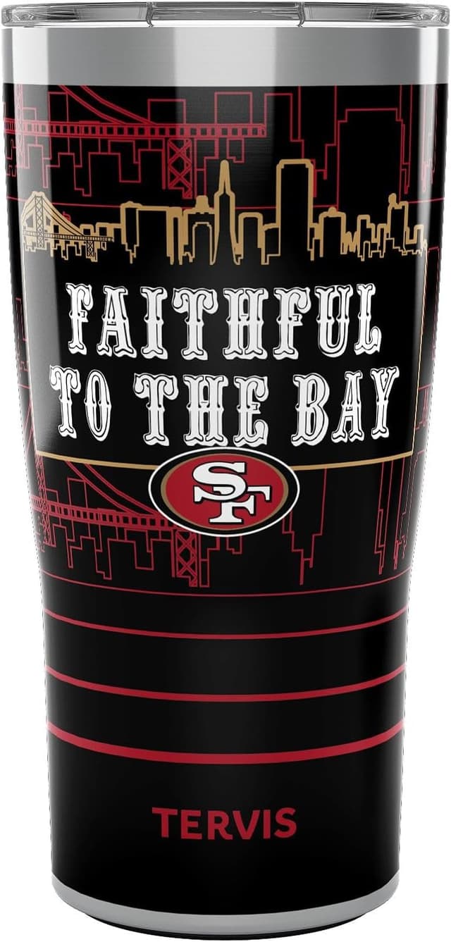 Detalle de Tervis Traveler NFL San Francisco 49ers 20oz Triple-Walled Insulated Tumbler with Slider Lid