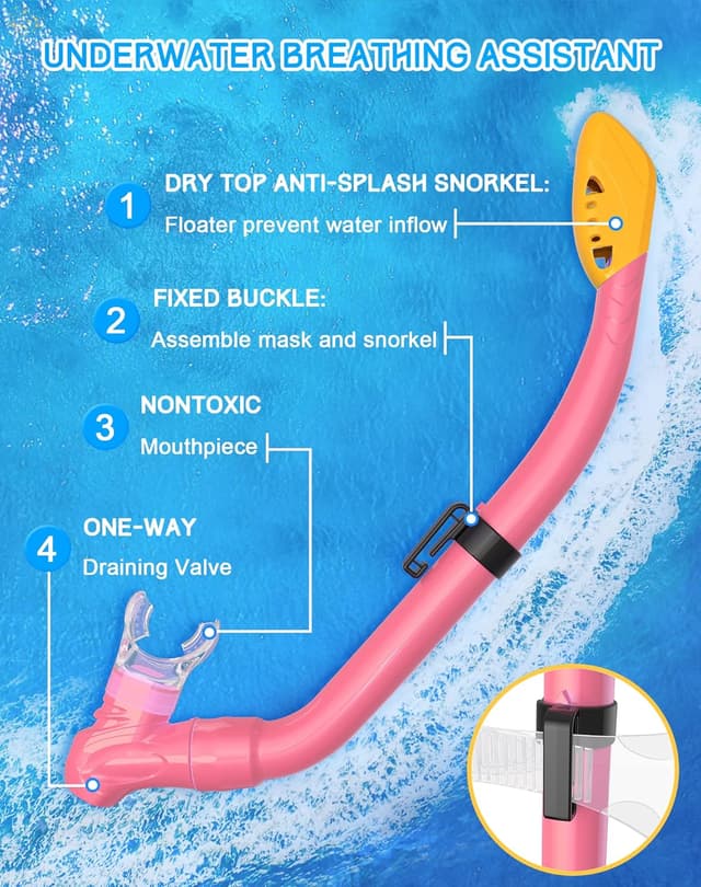 Detalle 1 de Gintenco Kids snorkel set 10 to 19.6 in