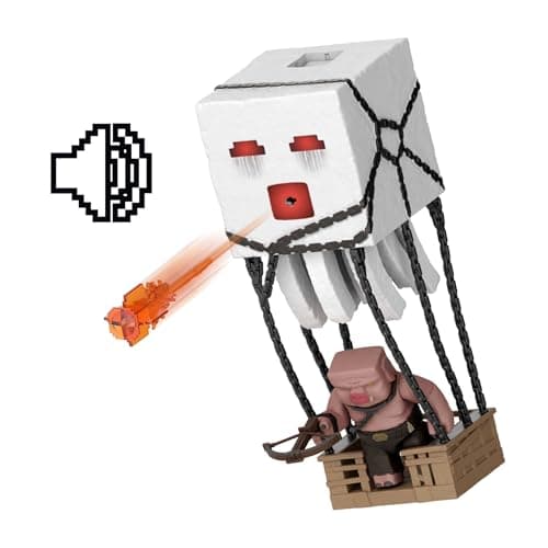 Thumbnail 6 de Mattel Minecraft Ghast de ataque con lanzador JFB69