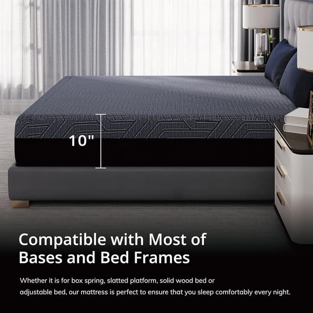 Thumbnail 6 de EGOHOME 10 Inch Full Memory Foam Mattress for Back Pain