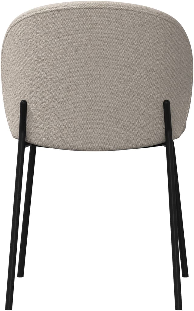 Detalle 2 de BoConcept Princeton — Pack 2 sillas negras de tela