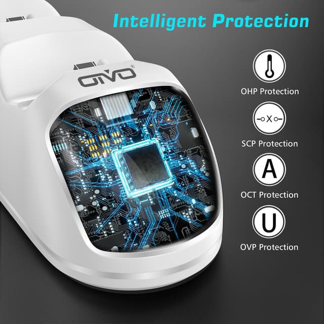 Detalle 2 de PS4 Controller Ladestation 1,8 Stunden von OIVO