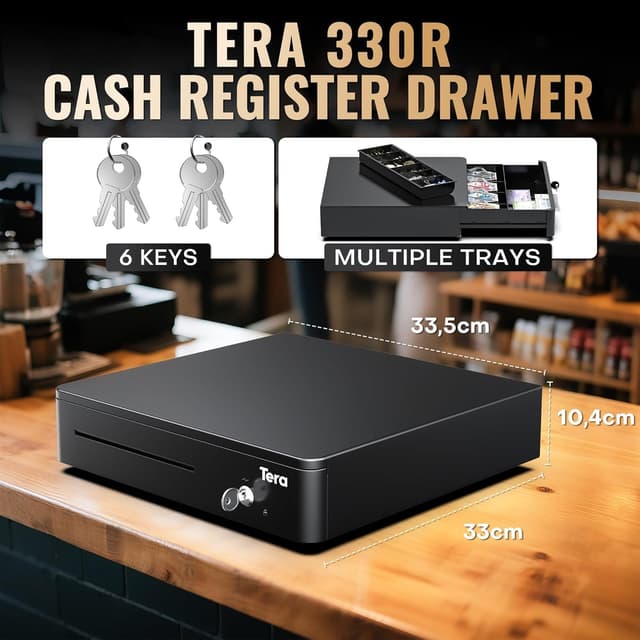 Thumbnail 1 de Tera Tiroir Caisse 33x35 4 billets 8 pièces