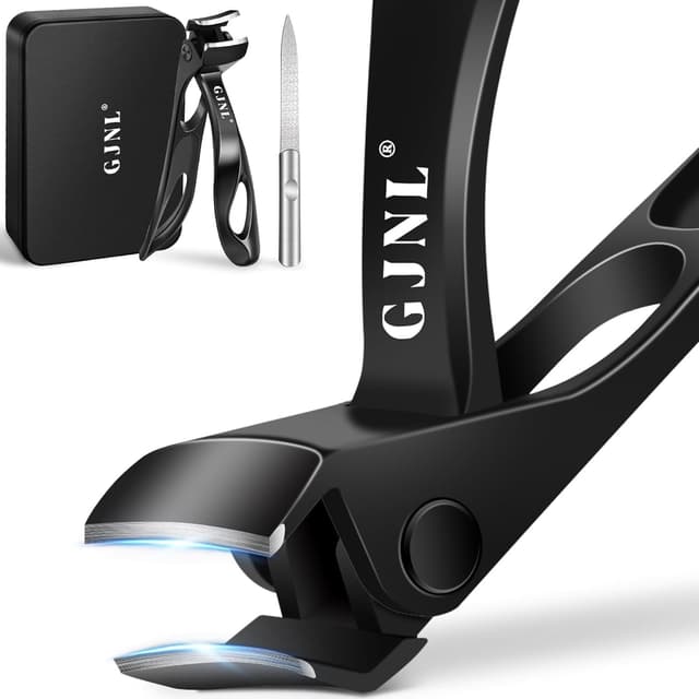 Detalle de Nagelknipser für Männer und Frauen mit Winkelkopf – Nagelknipser für Fußnägel, scharfer Nagelzwicker mit langem Griff