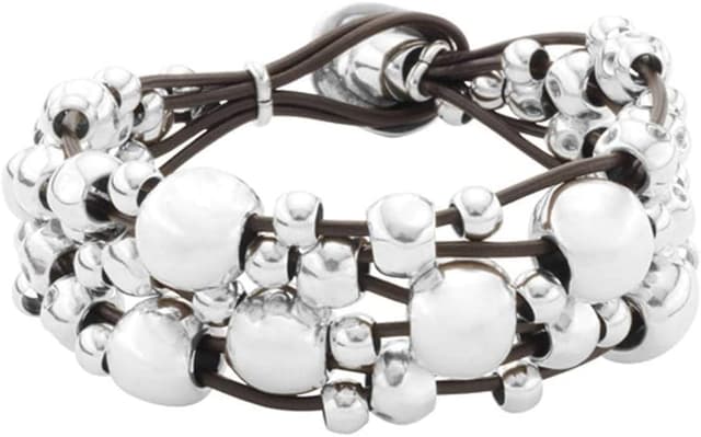 Detalle de Bracciale in pelle UNO de 50 15,5 cm