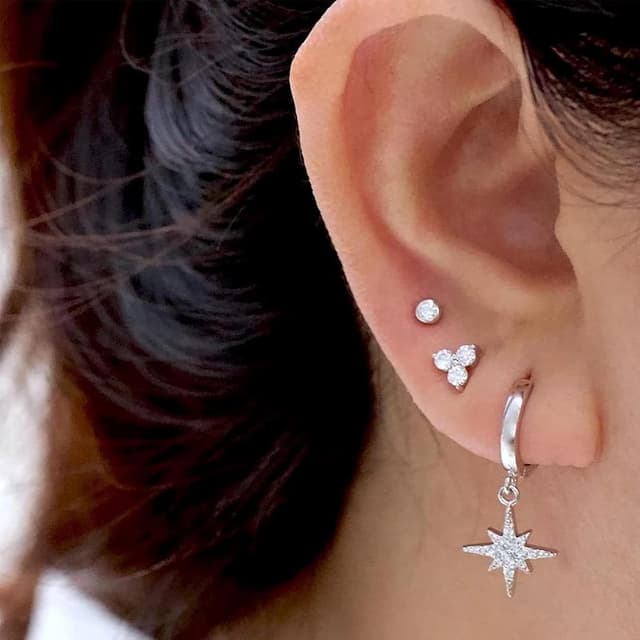 Detalle de MASOP Ohrstecker Set 925, 3 mm