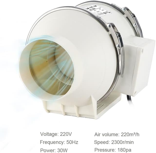 Thumbnail 1 de Inline 100mm Bathroom Extractor Fan