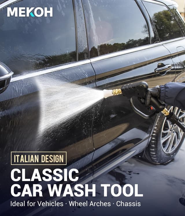 Detalle de MEKOH stubby pressure washer gun (quick release, 1/4” outlet) for Karcher K2–K7