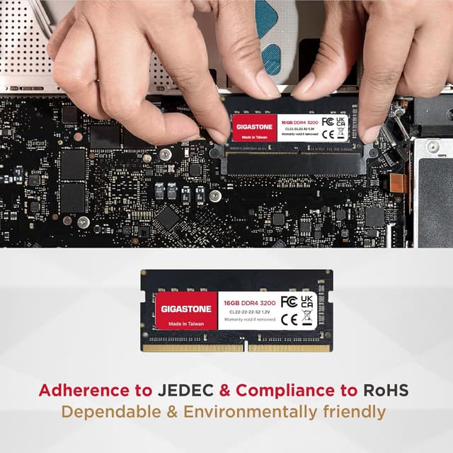 Detalle 2 de Gigastone DDR4 32 Go 3200 MHz SODIMM