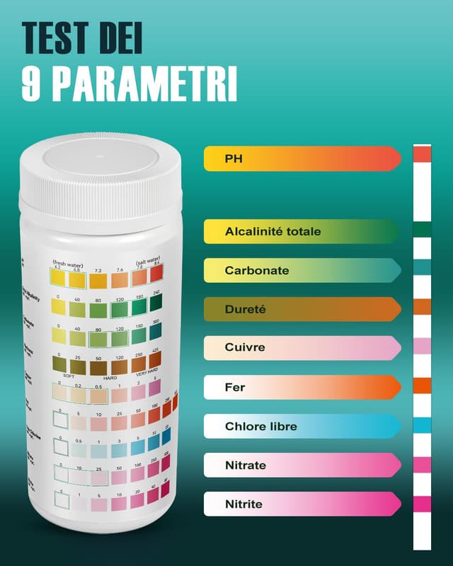 Thumbnail 3 de Wolmds Kit Test Acqua 9‑in‑1 🧪