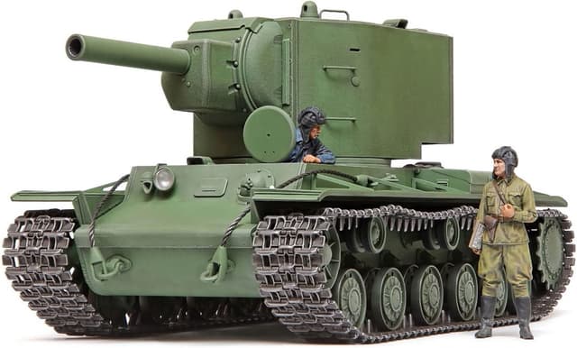 Detalle de Tamiya 35375 – Maquette 1:35 du KV-2 « Gigant » (152 mm) en kit plastique