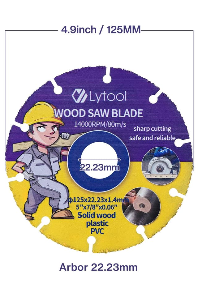 Thumbnail 3 de Lytool 125mm Disco de corte Expert Carbide para madera