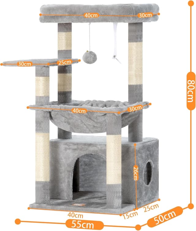 Thumbnail 6 de Heybly Kratzbaum HCT008SW – extra großer Katzenkorb mit weicher Ruheplattform