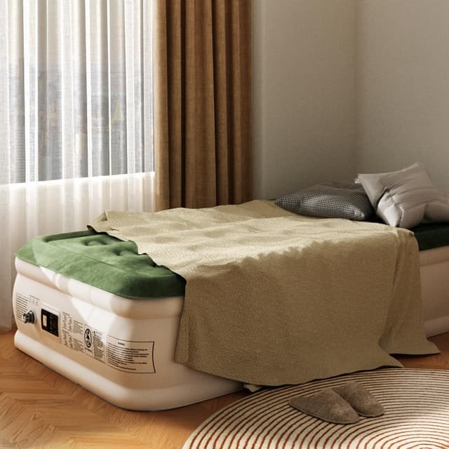 Detalle 2 de Zearna Single Inflatable Mattress with Built-in Electric Pump (self-inflation in 3–5 minutes)