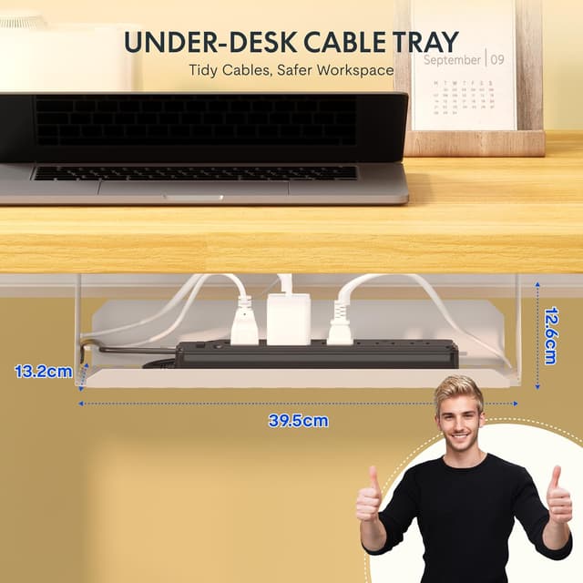 Detalle de FLEXISPOT E1 Plus sit stand desk 16mm