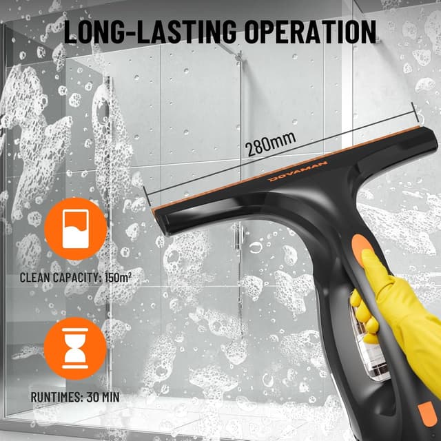 Detalle 2 de DOVAMAN WC01A cordless window vacuum 2000 Pa