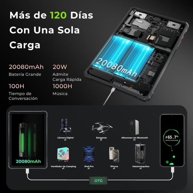 Thumbnail 2 de HOTWAV R9 Pro 11" 6GB/256GB Negra, 4G/WiFi