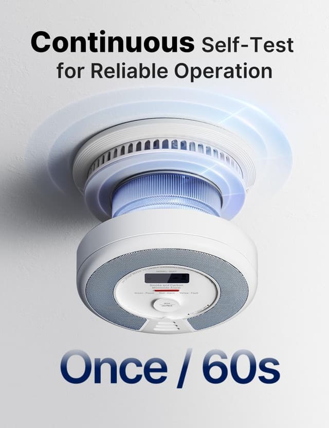 Detalle 2 de X-Sense SC07 combo smoke and CO alarm