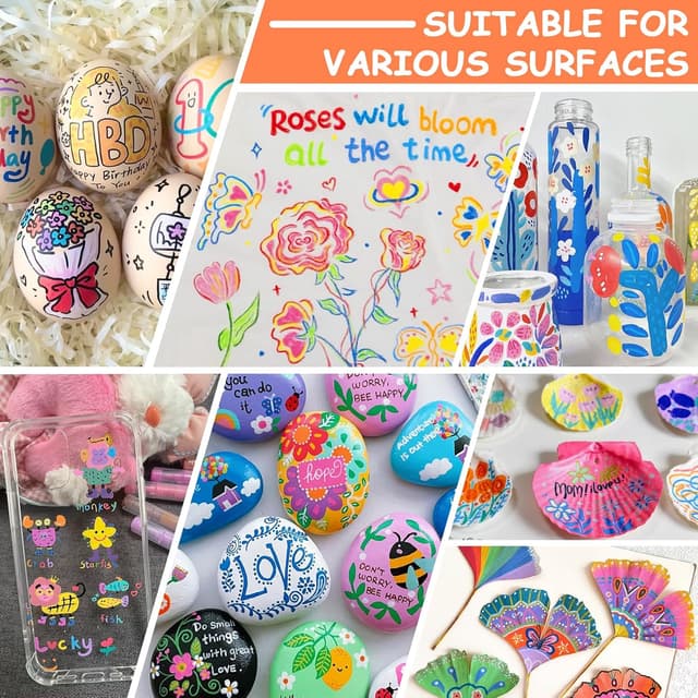 Detalle 2 de WOGOPRO Pennarelli Acrilici 60 colori