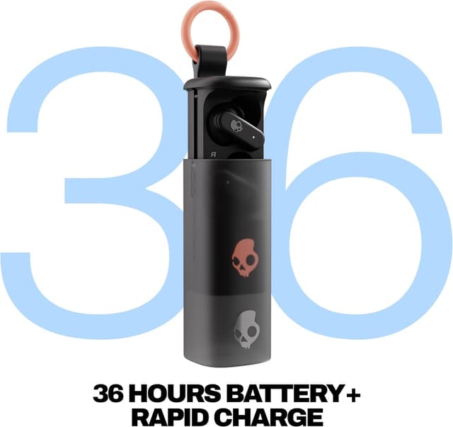 Detalle 2 de Skullcandy Dime Evo Wireless Earbuds (True Black) with Up to 36 Hours Battery and Rapid Charge