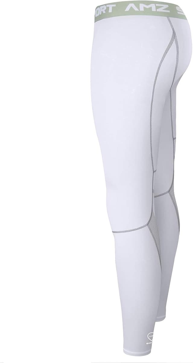 Detalle de AMZSPORT Pantaloni sportivi compressione uomo leggings asciugatura rapida
