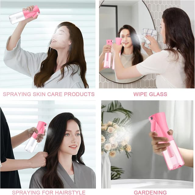 Thumbnail 6 de LOPHE lot de 2 petits flacons pulvérisateurs à brume fine 200 ml (PET) – pulvérisation à 360°