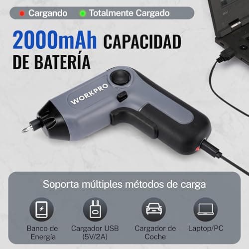 Thumbnail 7 de WORKPRO Perceuse Visseuse 6Nm avec LED