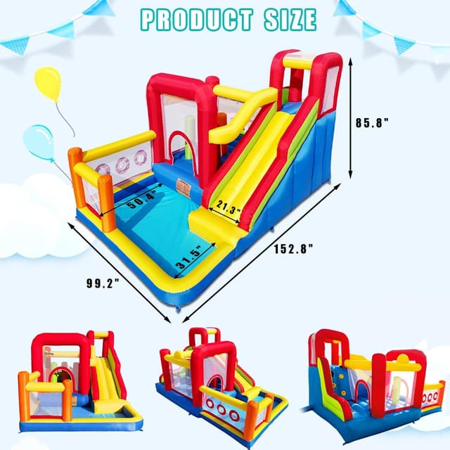 Thumbnail 5 de Hongcoral Bounce House Inflatable with Slide