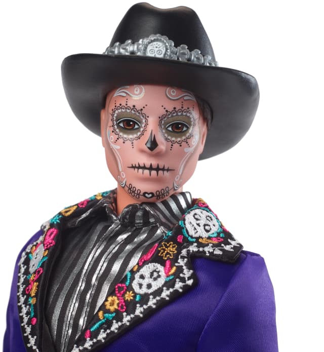 Detalle 2 de Barbie Ken Día de Muertos muñeco colección 1 unidad
