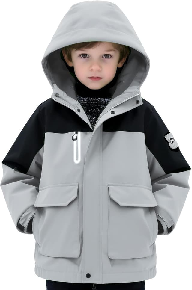 Detalle de Jsslaik Boys Softshell Jacket for Skiing Ages 6–16