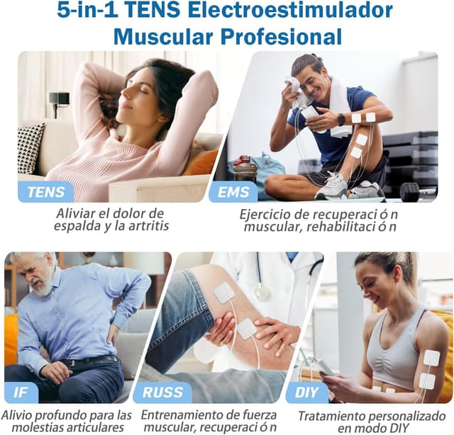 Thumbnail 2 de GHTENS 5 en 1 Electroestimulador Muscular 💪️ Profesional