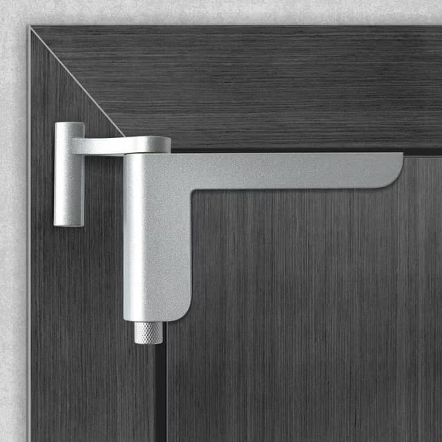 Detalle de MARIE Türschließer ohne Bohren „MARIE“ – automatischer Ganzmetall-Minitürschließer für leichte Innentüren (silber)
