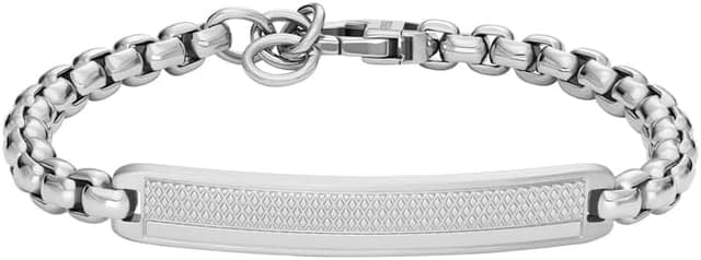 Detalle de Fossil Bracciale uomo in acciaio inox argento
