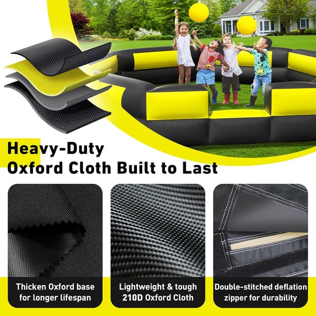 Detalle de Inflatable Gaga Ball Pit 15FT for Backyard Play