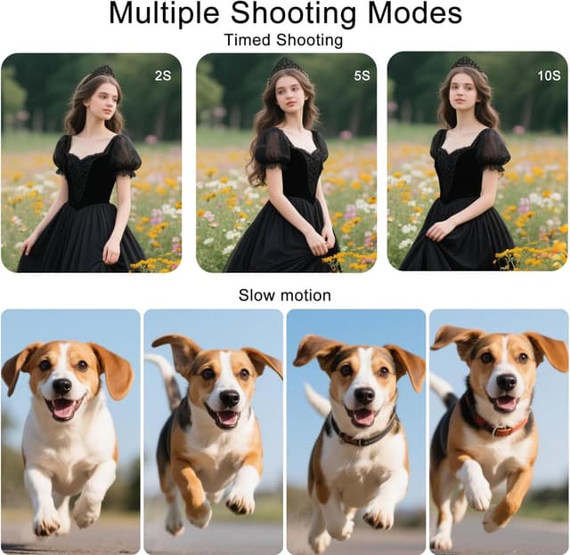 Detalle de Digitalkamera 5K 75MP mit WiFi & 18x Digitalzoom, 3,0" Klappdisplay 180° – Kompaktkamera für Foto, Reisen & Vlogging