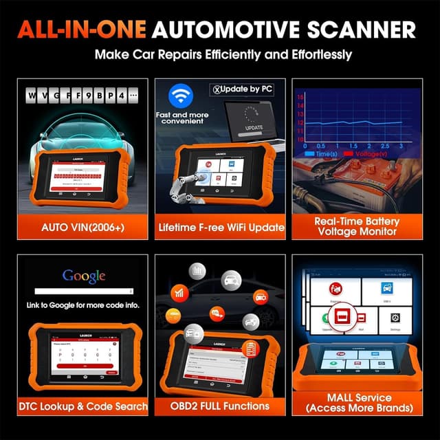 Detalle de LAUNCH X431 Elite 2.0 pour BMW/Mini – valise diagnostic auto OBD2 bi-directionnelle, codage ECU et programmation clé