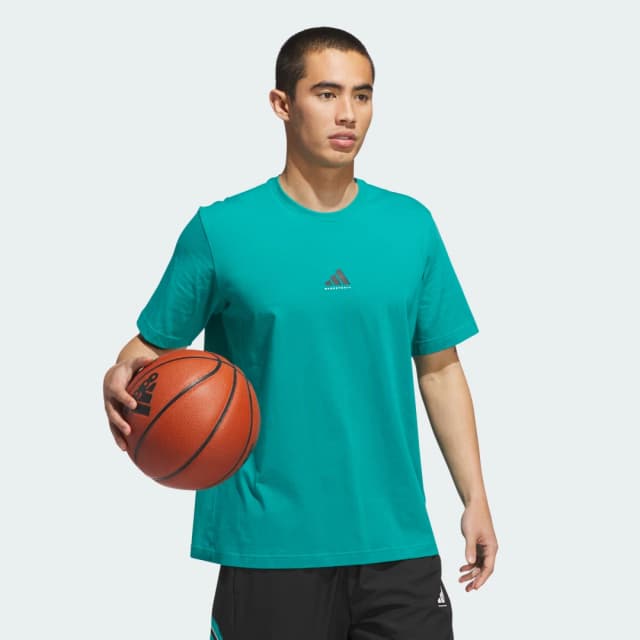 Thumbnail 2 de Adidas Camiseta Basketball Graphic Verde