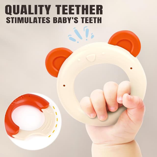 Detalle de Baby Toys 0-6 Months Rattles Sensory Teething Toys