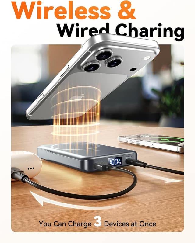 Thumbnail 4 de For MagSafe Power Bank 10000mAh wireless charger