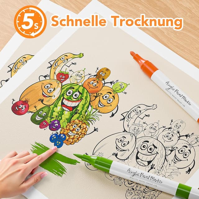 Thumbnail 4 de Kitire Acrylstifte 80 Farben 1 mm/1–5 mm