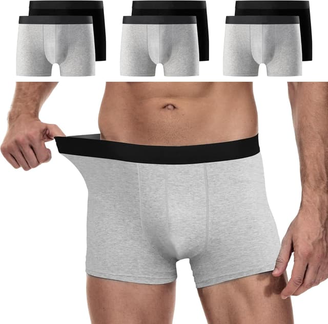 Thumbnail 6 de YouShow Herren Boxershorts 6er-Pack aus Baumwolle – Retroshorts ohne kratzende Etiketten