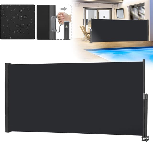 Detalle de LZQ Seitenmarkise 100 x 300 cm Sichtschutz